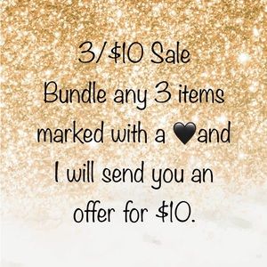 Pick 3 items with a 🖤 for $10.